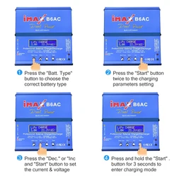 iMAX B6AC – Cargador equilibrio LCD 80W 6A RC Airsoft LiPo