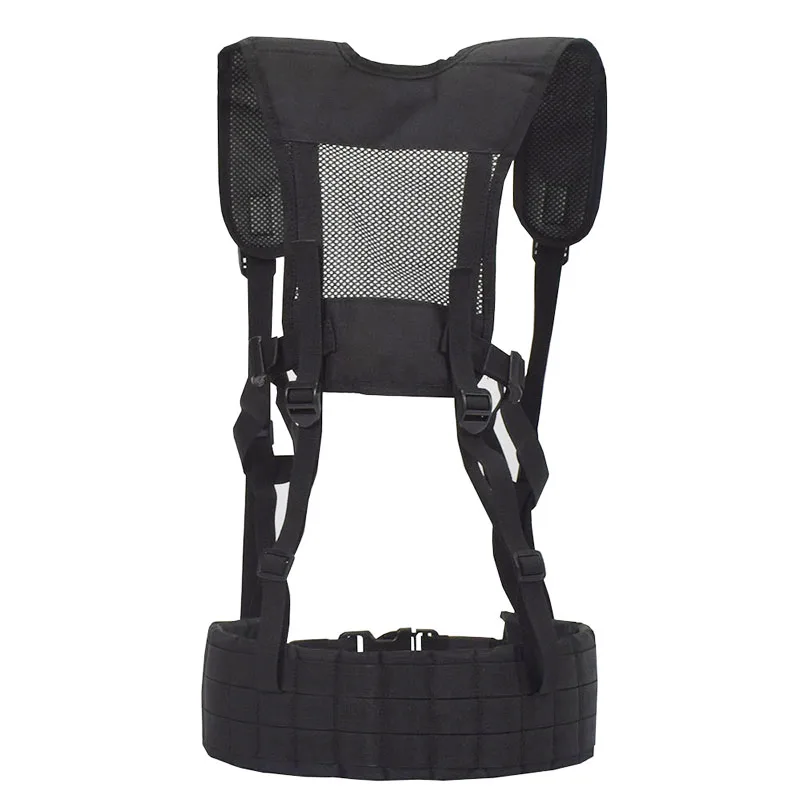 Molle-chaleco táctico de batalla para hombre, cinturones de cintura Swat Airsoft con correa para el hombro, chaleco de caza al aire libre, ropa CS - imagen 5