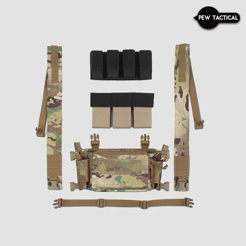 Pew táctico Molle caza D3CRM 2,0 aparejo de pecho táctico Haley estilo estratégico Airsoft aparejo de pecho ligero CR03 - imagen 3
