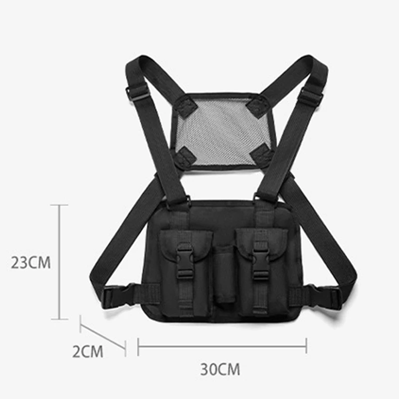 Chaleco de escalada al aire libre, mochila grande de viaje, senderismo, pesca, mochila portátil para caza, Camping, viaje, bolsa de pecho, riñonera - imagen 3