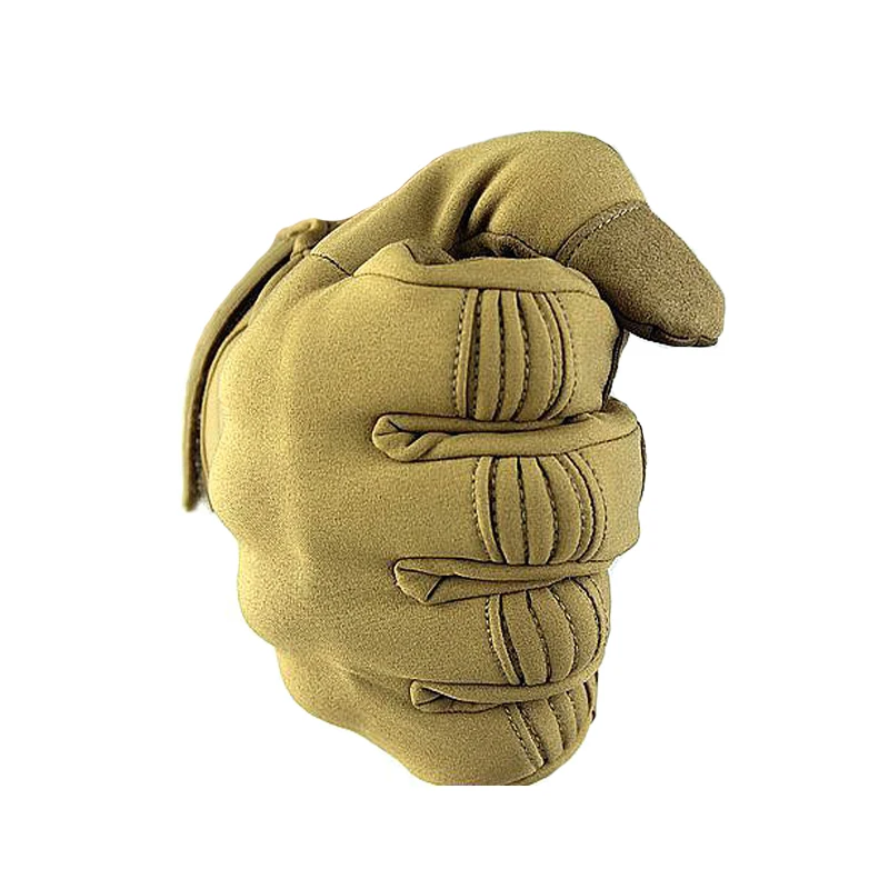 Guantes tácticos de deportes al aire libre para hombre, equipo de protección de competición de motocicleta de todos los dedos, pantalla antideslizante, contacto táctil - imagen 3