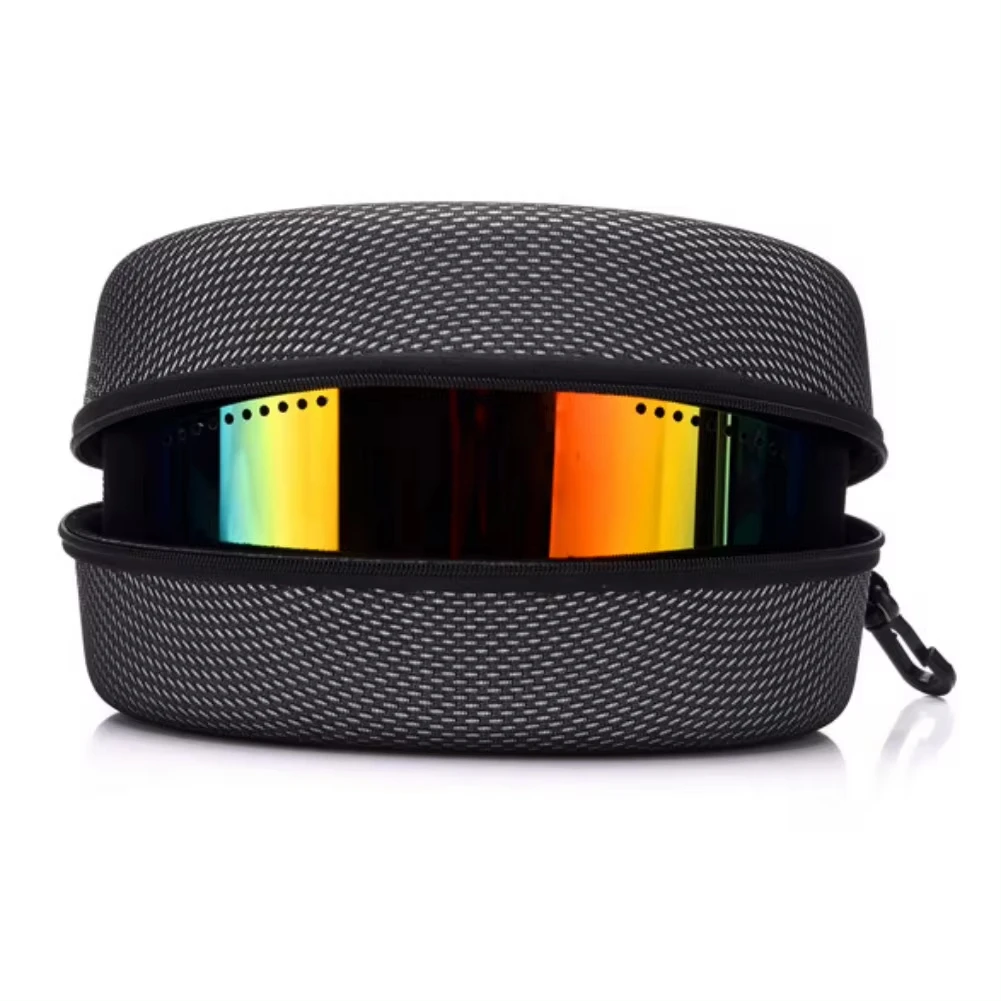 Estuche protector portátil para gafas de esquí Eva, estuche de transporte para gafas de esquí y Snowboard, soporte rígido con cremallera (sin gafas) - imagen 2