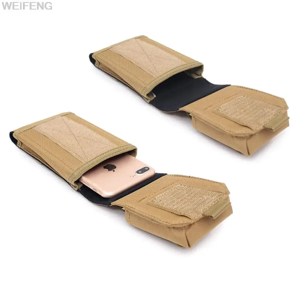 Cinturón táctico para teléfono móvil, bolsa para cigarrillos, riñonera, accesorios de caza, bolsa Molle para teléfono móvil al aire libre - imagen 3