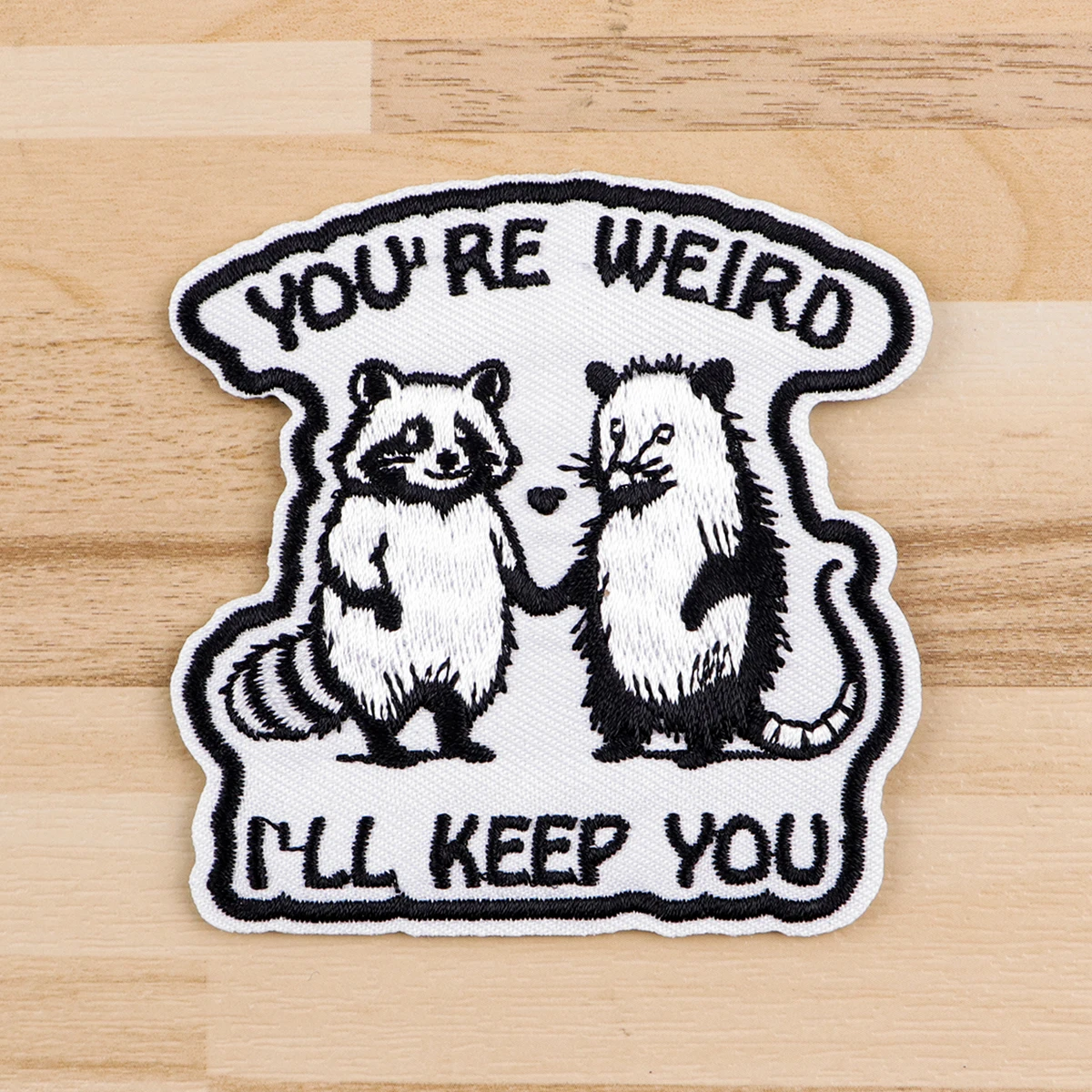 Parche para planchar con mapachos y óposums, parche de dibujos animados para ropa, parche bordado, accesorios de ropa, pegatinas de costura - imagen 2