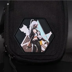 Parche de Chica de Anime, insignia de moral táctica, gancho y bucle estampado, mochila militar, ropa, accesorios decorativos, pegatina, brazalete