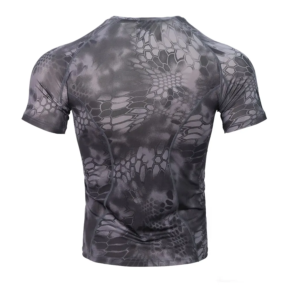 Emersongear, capa Base ajustada de piel táctica, camisetas para correr, pantalones cortos de camuflaje, camiseta transpirable para deportes al aire libre - imagen 4