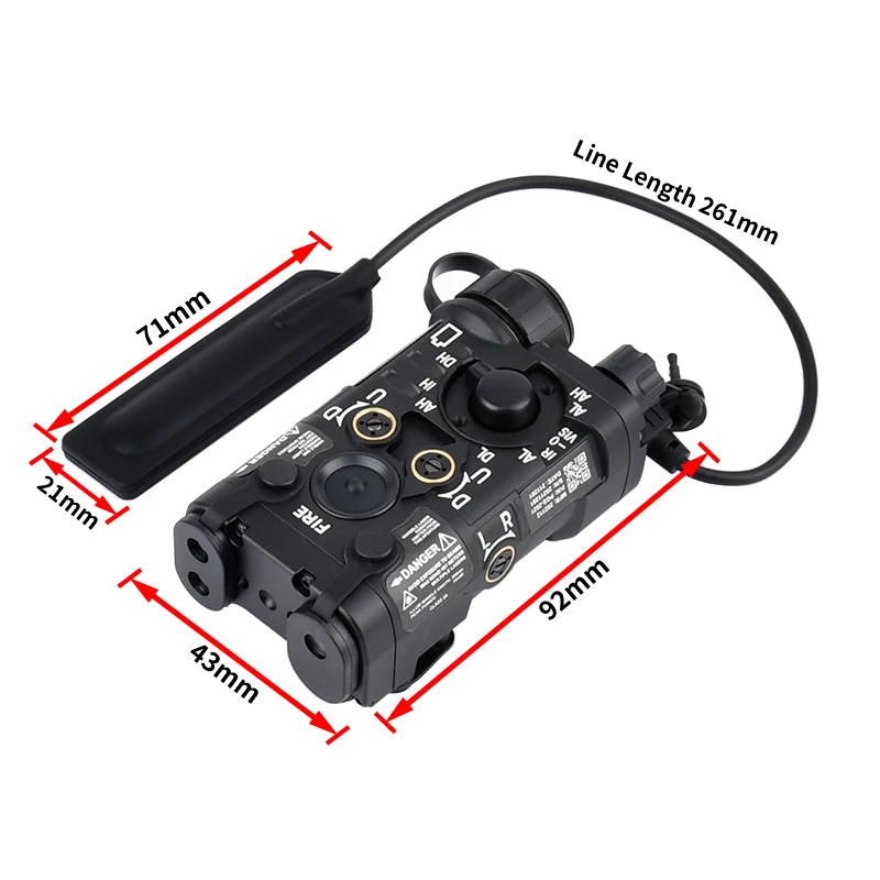 L3-NGAL aluminio de próxima generación puntería IR láser estroboscópico LED luz blanca caza Airsoft linterna compatible con riel picatinny de 20mm - imagen 5