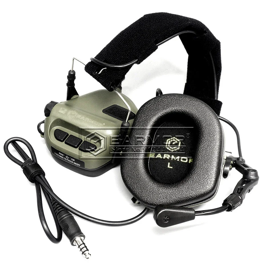 EARMOR-auriculares M32 y M51 Kenwood y M11, conjunto de adaptador de riel de arco para Radio, comunicación, disparo, Despacho de ruido - imagen 3