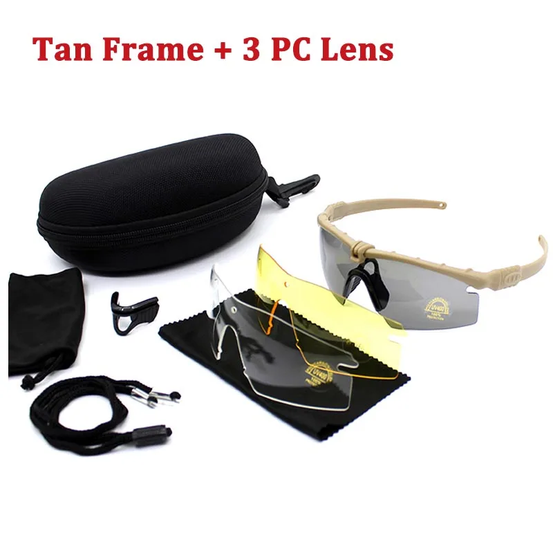 Gafas polarizadas militares protectoras profesionales tácticas, gafas de tiro, deportes, senderismo, ciclismo, Paintball, gafas de seguridad - imagen 5