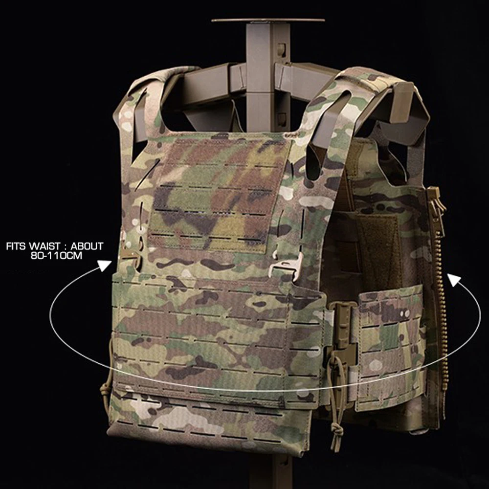 Chaleco táctico ligero desmontable Panel frontal MOLLE liberación rápida caza al aire libre chaleco de entrenamiento Airsoft equipo portador de placa - imagen 4