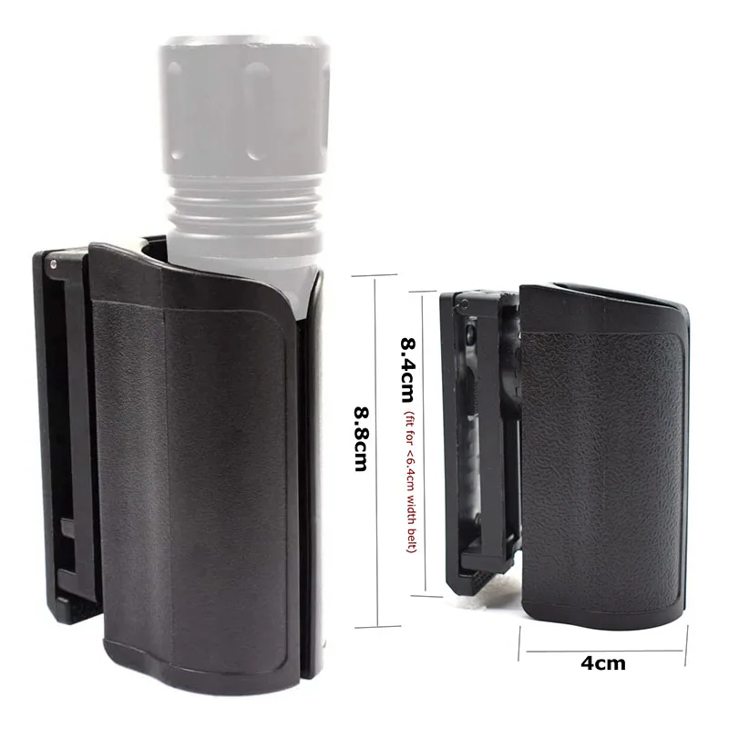 Funda para bastón retráctil con rotación táctica, soporte Universal para bastón de autodefensa, funda para linterna en aerosol, bolsa para esposas - imagen 4