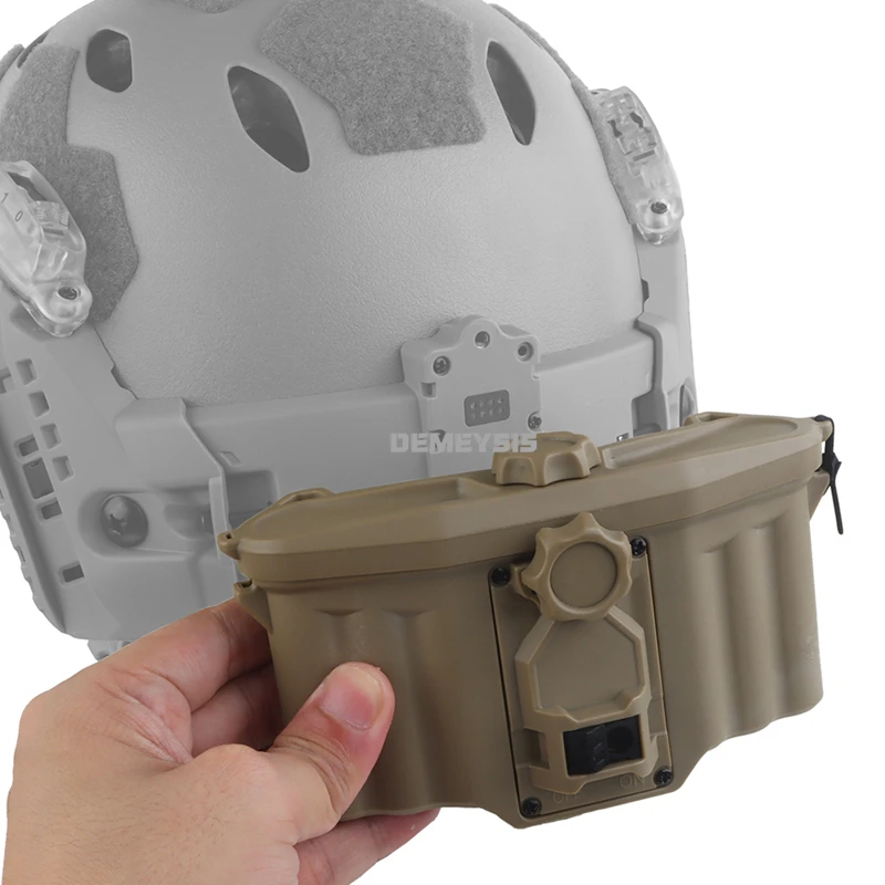 Casco táctico con riel de arco, caja alimentada por batería, fuente de alimentación integrada Modular, adaptación exclusiva, rieles de arco, accesorios para cascos - imagen 3