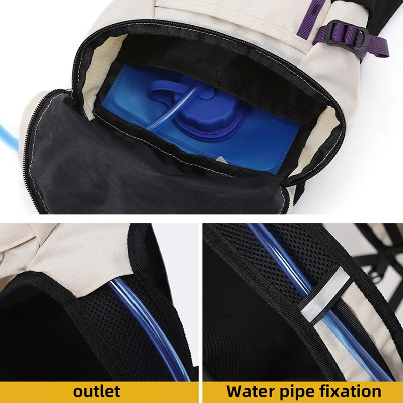 Mochila para ciclismo al aire libre, gran capacidad, viaje, deportes, correr, escalada, senderismo, trotar, hidratación, bolsa de agua, bolsa de entrenamiento de fin de semana - imagen 4