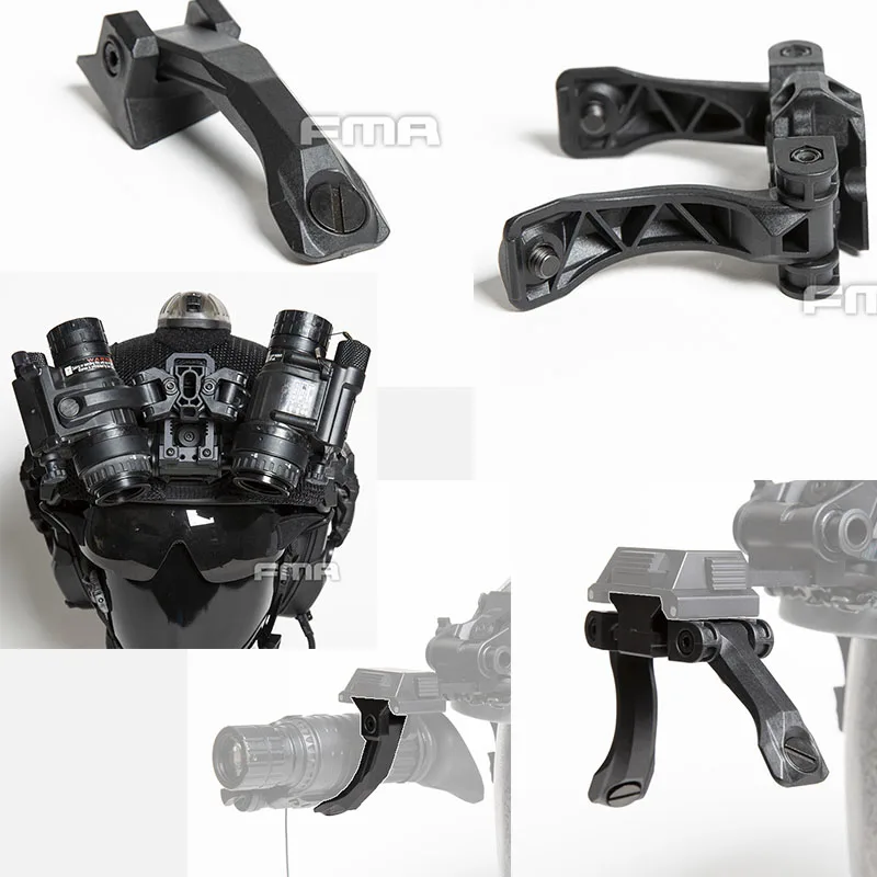 Brazo J de visión nocturna binocular de nailon FMA para puente de conexión simulado PVS14 brazo doble de doble tubo