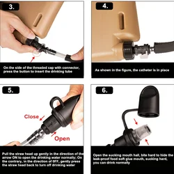 Botella de agua de hidratación YAKEDA de 1,75 L con tubo, chaleco para hervidor multifuncional, forro EVA, bolsa de agua de calidad alimentaria, nueva placa de inserción para hervidor