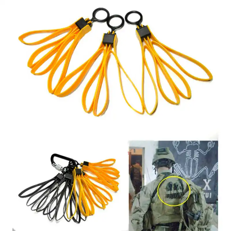 Correas de sujeción desechables de nailon plegables, de alta resistencia, con anillo de tracción, 3 uds. - imagen 5