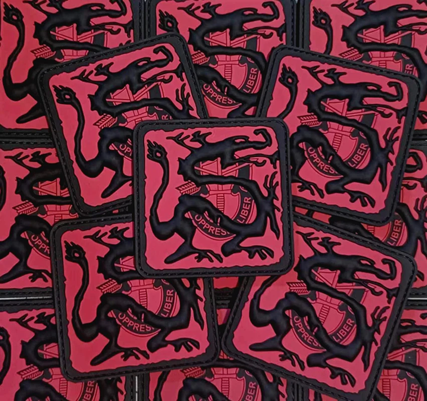 Ronin Tactics 3D PVC parches dragón insignias de goma para decoración de mochila de ropa - imagen 2