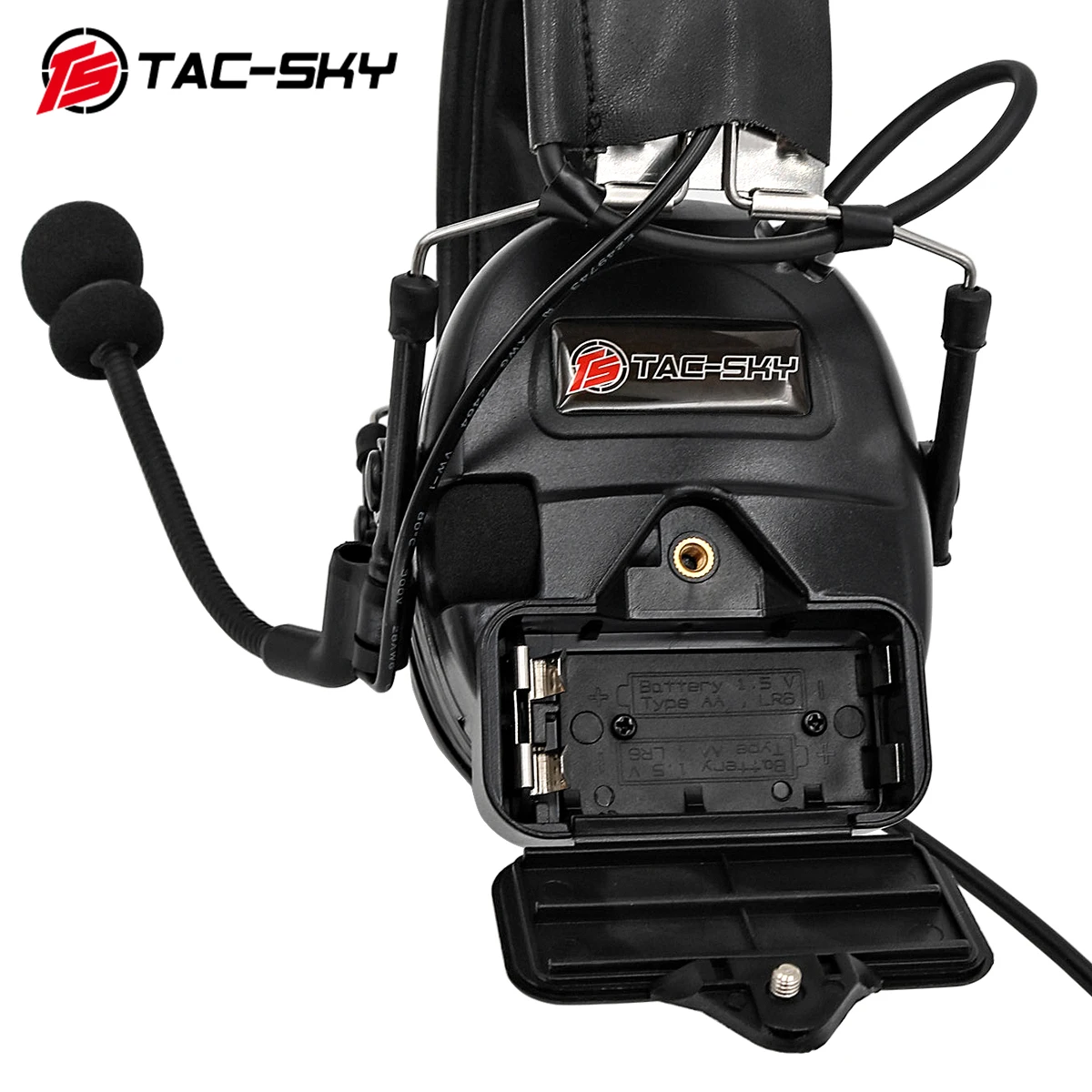 TS TAC-SKY COMTA I Walkie Talkie táctico PTT auriculares con cancelación de ruido protección auditiva para caza deportes de tiro - imagen 5