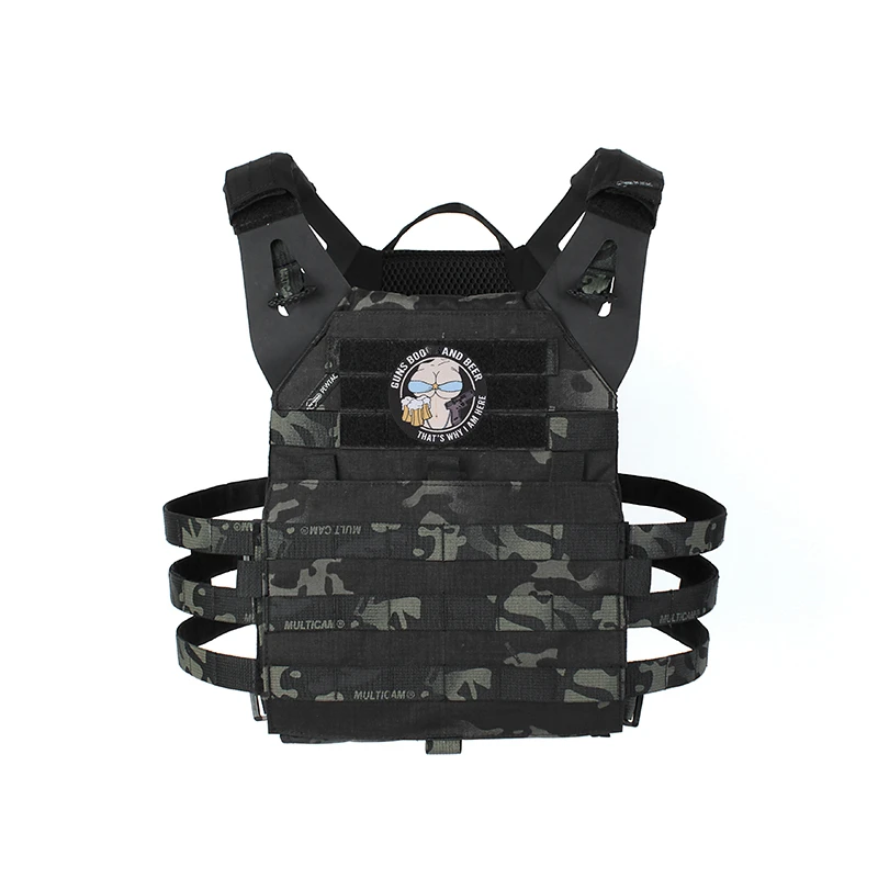 3 pasatiempos para hombres parche bordado PVC luminoso 'Guns Belle Beer' insignia táctica brazalete para chaleco bolsa-¿Qué es por qué soy aquí - imagen 4