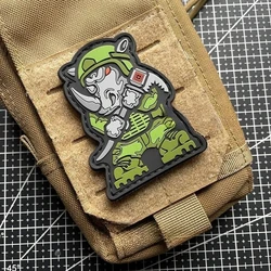 Parche táctico Rhino – PVC 3D adhesivo para chaleco MOLLE