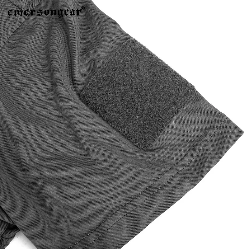 Emersongear-camisetas de manga corta para hombre, POLO táctico de secado unidireccional con etiqueta azul, para acampar, Airsoft, caza y senderismo - imagen 4