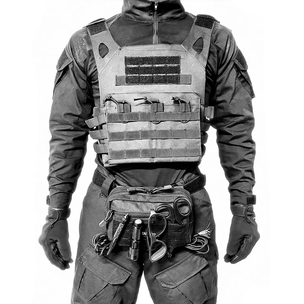 Bolsa de almacenamiento MOLLE multifuncional táctica para exteriores, organizador portátil para equipo deportivo, bolsa de herramientas Modular para acampar - imagen 5