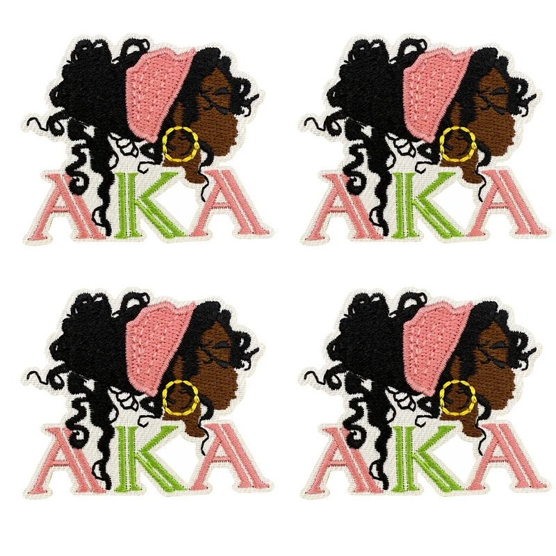 Parche bordado I Love AKA, parche de materia de vidas negras, parches para planchar, chaquetas, insignias bordadas para coser, parche de mujer negra de moda - imagen 5