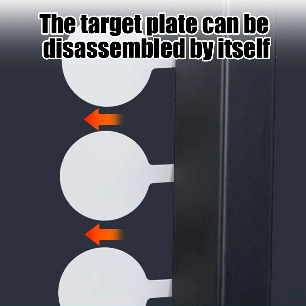 Soporte de tiro, objetivos de tiro de Metal de alta resistencia, columpio giratorio, reinicio automático, objetivos de entrenamiento para Airsoft BB Gun Paintball - imagen 4