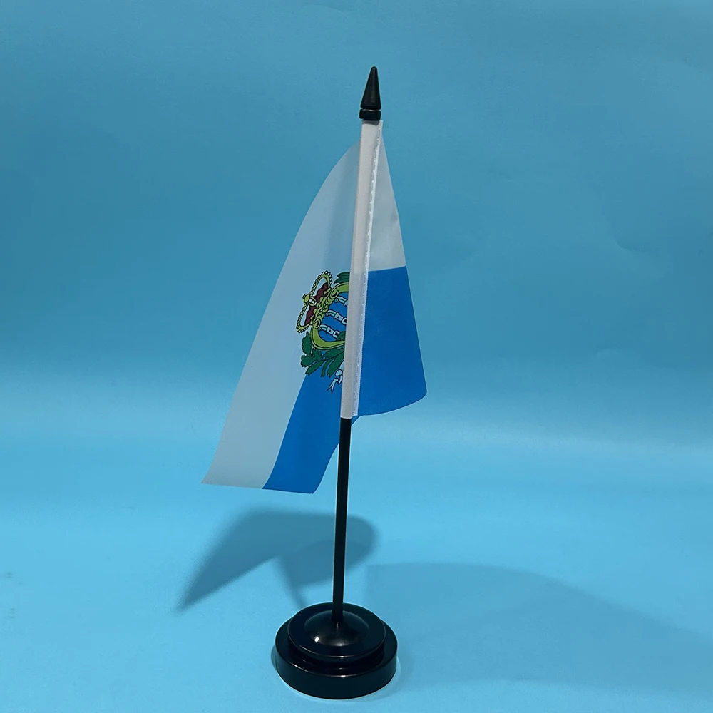 SKY FLAG Bandera nacional de San Marino para escritorio en poliéster - imagen 5