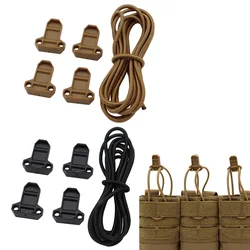 Retén elástico con cordón choque para cargador táctico MOLLE