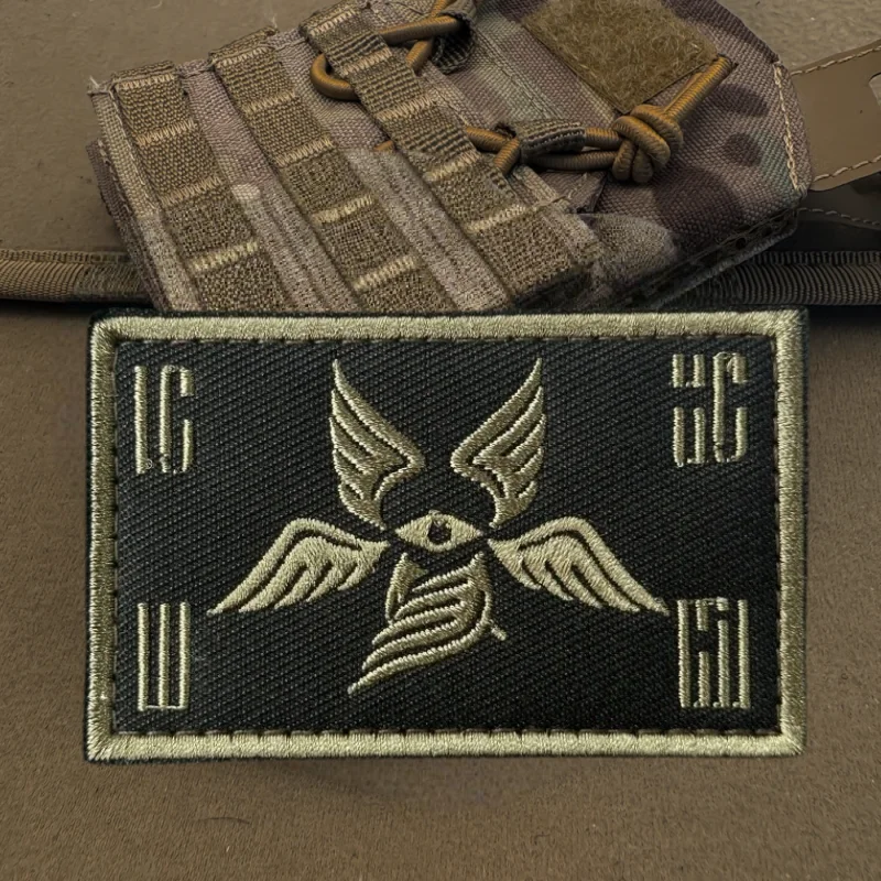 Parche de Chevron de Ángel de la guarda, insignia de moral bordada con gancho y bucle táctico, pegatina decorativa para mochila, parches para brazalete para ropa - imagen 5