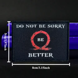 Parche táctico God Of War Be Better – Moral MOLLE tipo Chevron