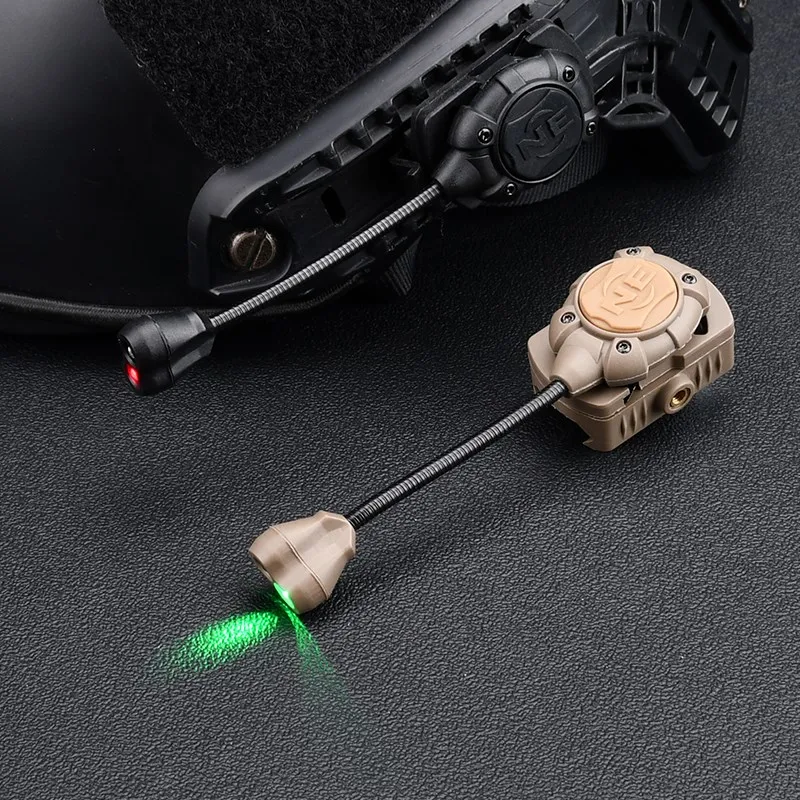 WADSN Mpls casco táctico rápido luz estroboscópica MICH MOLLE rojo verde IR lámpara de cabeza LED de caza militar linterna de seguridad de supervivencia - imagen 2