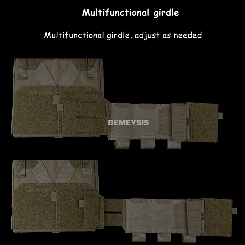 Chalecos tácticos de caza con calibre múltiple, 9MM, 5,56, Triple bolsa para revistas, MOLLE, Airsoft, portador de placa de combate, chaleco de tiro - imagen 5