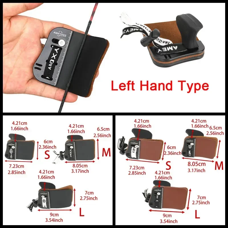 Protector de dedo para tiro con arco de cuero ajustable - imagen 4