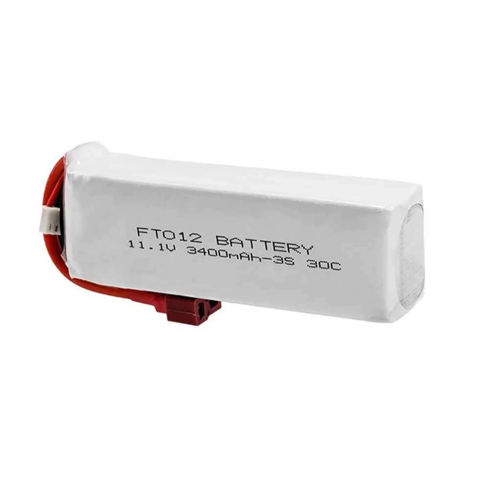 Batería Lipo mejorada de 3400mah y 11,1 V para Feilun FT012 RC Boat Huanqi 734 RC helicóptero juguetes repuestos Accesorios - imagen 5