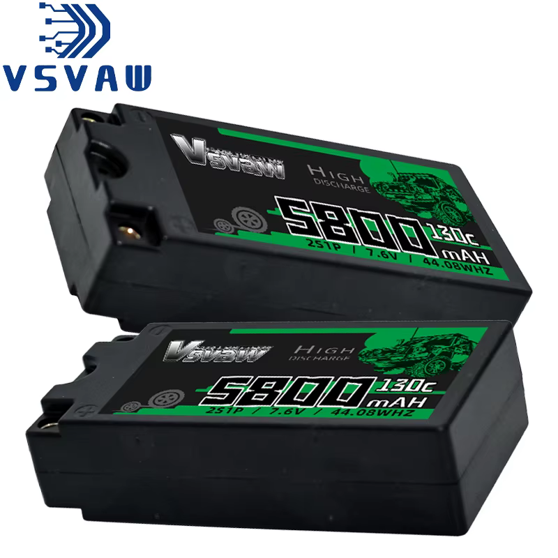Batería LiPo VSVAW con carcasa rígida y conector Deans RC