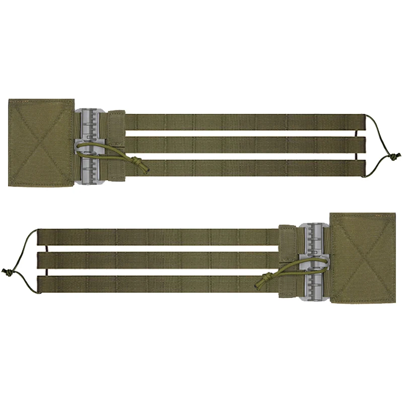 Accesorios para chaleco táctico, Kit Molle con hebilla de liberación rápida, chaleco Universal para caza Airsoft, cinturón, 2 uds., conjunto de hebilla de extracción rápida - imagen 3