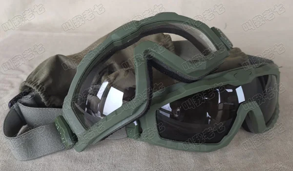 19 gafas tácticas para casco de motocicleta, gafas para deportes al aire libre, a prueba de viento y a prueba de explosiones - imagen 3