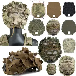 Cubierta casco táctico camuflaje tipo red corte alto