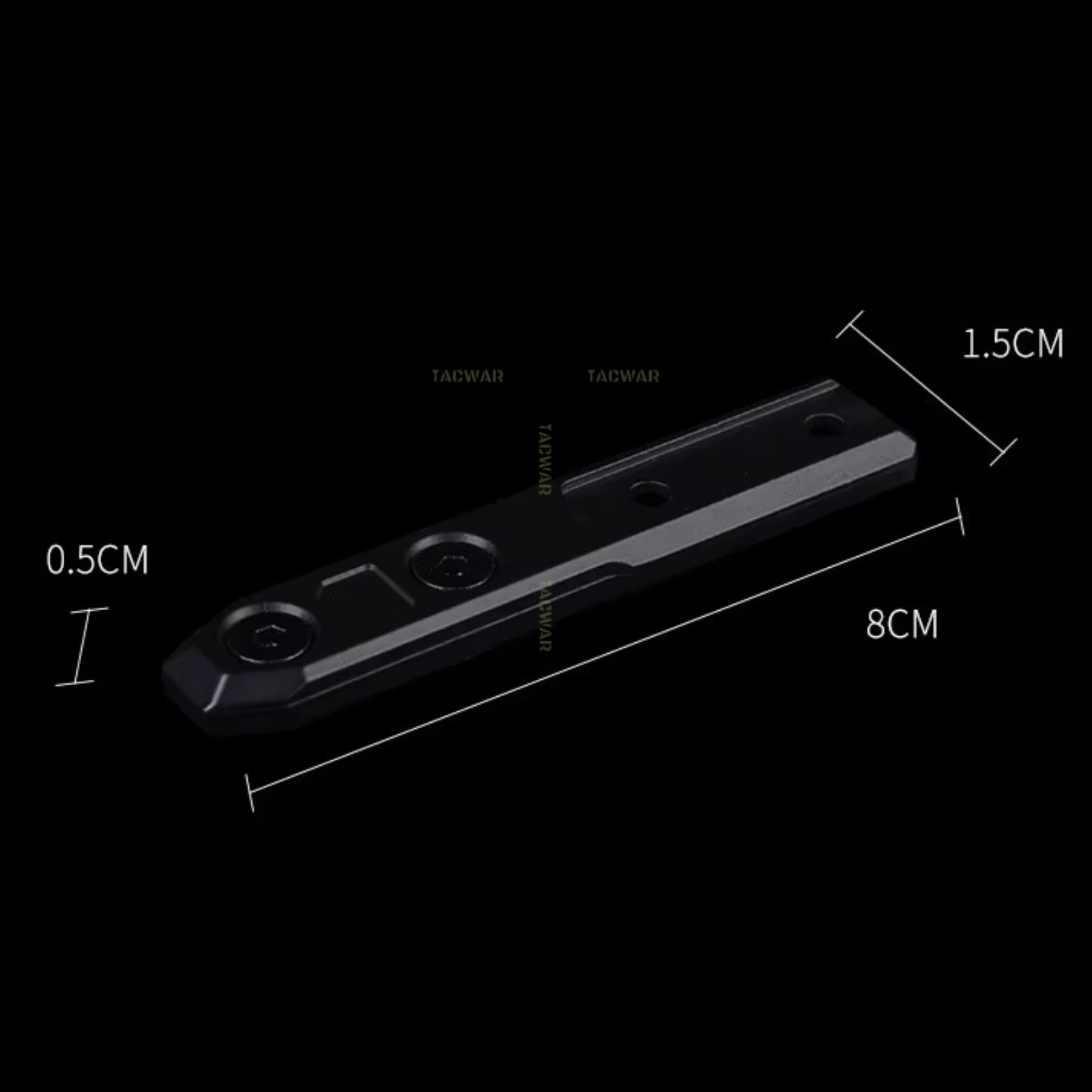 Soporte M-LOK Inline Scout metálico para linterna táctica de riel