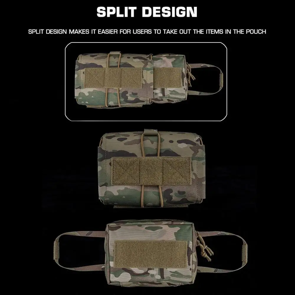 Lateral Pull Tactical IFAK Bag First Aid Pouch Compact Trauma Medical Kit Molle Rapid Deployment Plate Carrier Hunting Belt Gear - imagen 3
