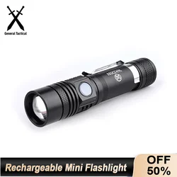 Wadsn linterna LED recargable táctica magnética USB-C camping