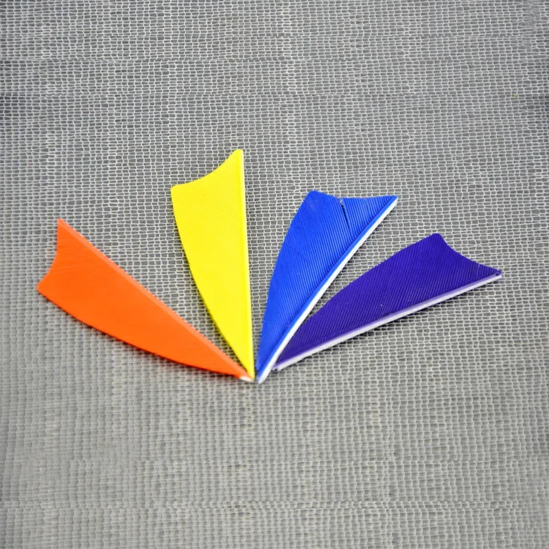 Paleta de plumas de pavo para tiro con arco, escudo Universal, flecha, ala para tiro con arco, arcos de objetivo de caza, herramienta de bricolaje, 50 unidades - imagen 3