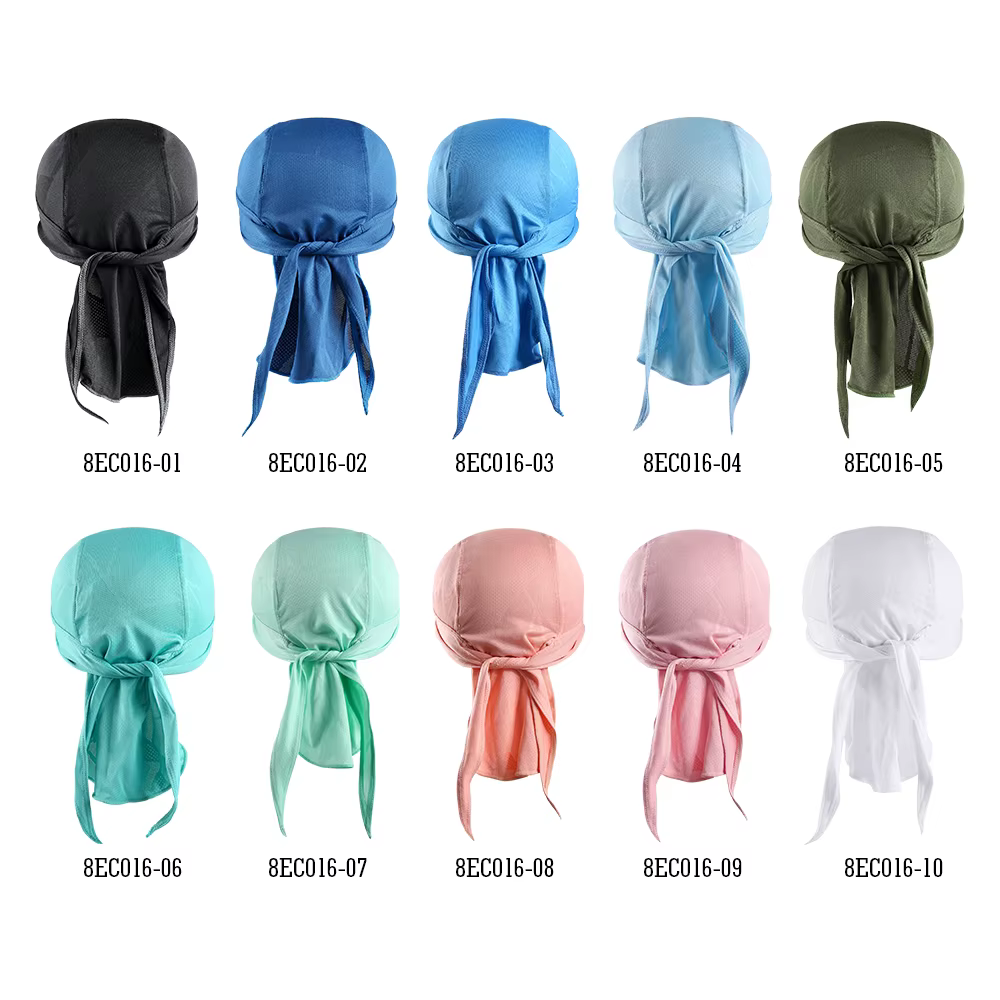 Gorro deportivo de secado rápido para hombre y mujer, gorro de pirata para ciclismo, pesca, bicicleta, color negro y rosa, bufanda de verano - imagen 4