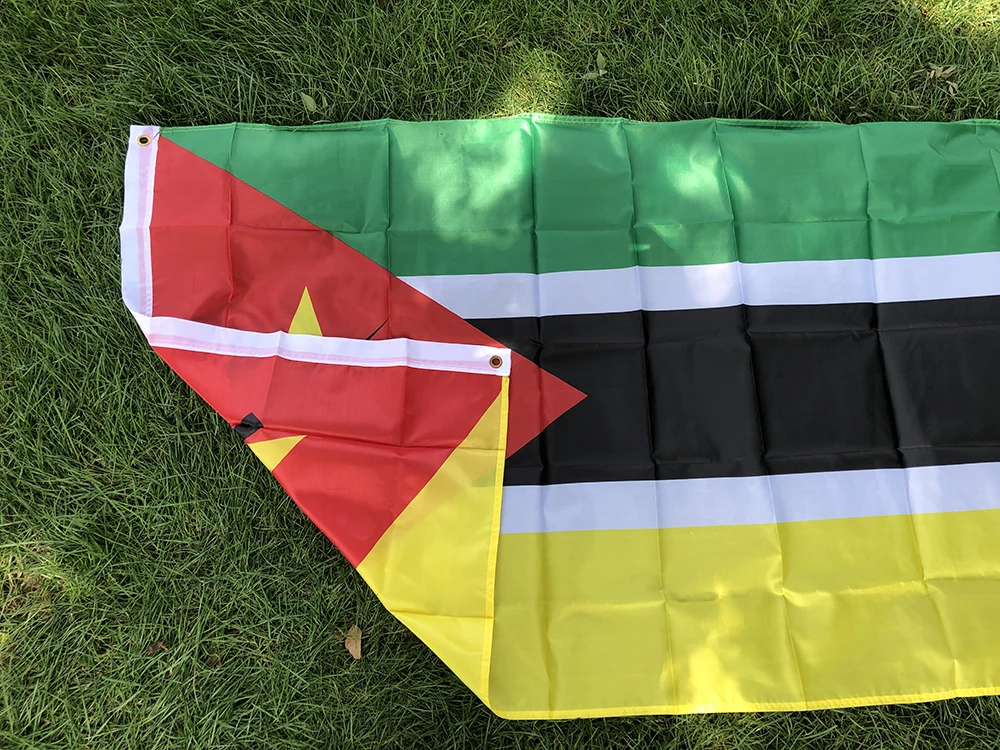 Bandera nacional Mozambique poliéster exterior e interior - imagen 4