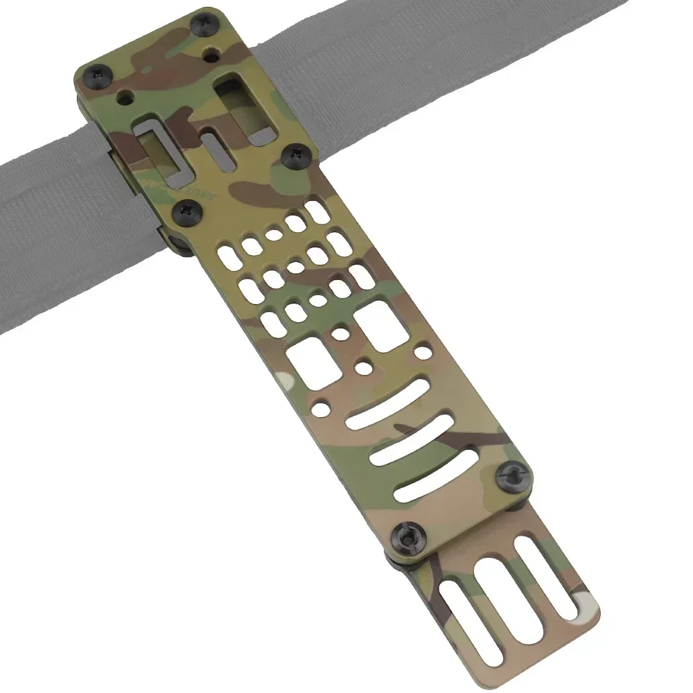 Plataforma de transporte de pierna caída, adaptador de funda de pistola táctica ajustable Modular de Metal, Compatible con accesorios adaptadores QLS Airsoft - imagen 5