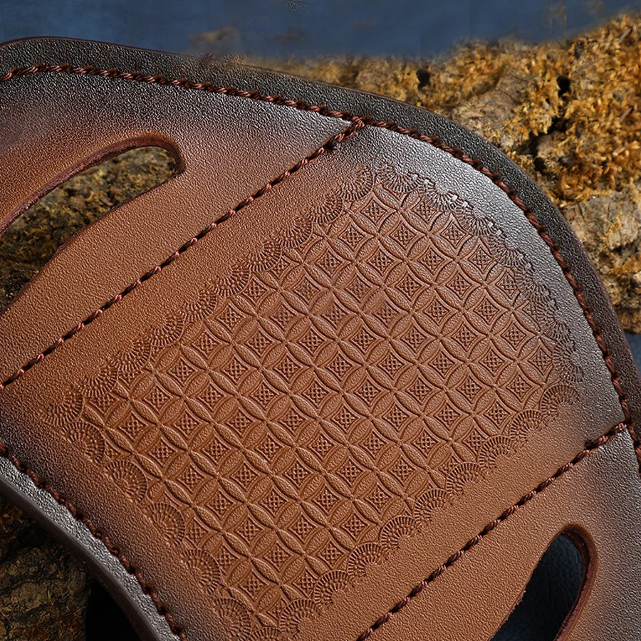 Funda de cuero tallado con capa superior de piel de vaca, funda para cuchillo plegable para EDC, funda para cuchillo, biblioteca de cuchillos al aire libre - imagen 2
