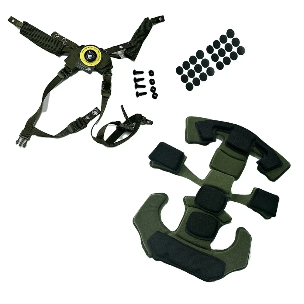 Sistema de suspensión para casco táctico, cordón de suspensión, correa para la barbilla para equipo Wendy FAST MICH, accesorios para casco táctico