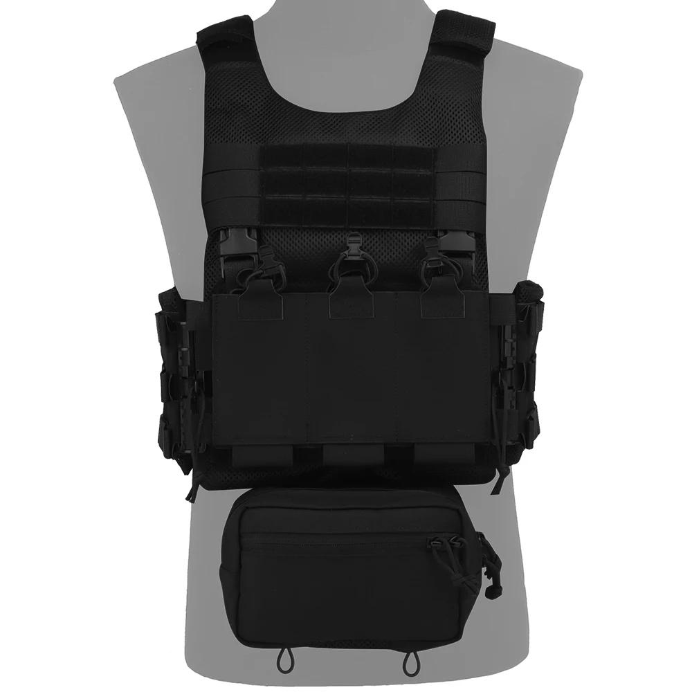 Portador de placa L V-119 de liberación rápida con bolsa Triple Mag versión marítima chaleco de pecho accesorios de caza
